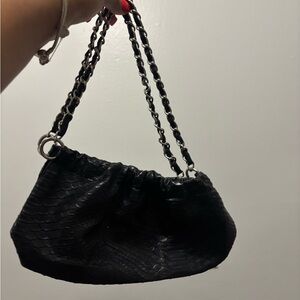 Elegant Black Chain Strap Bag